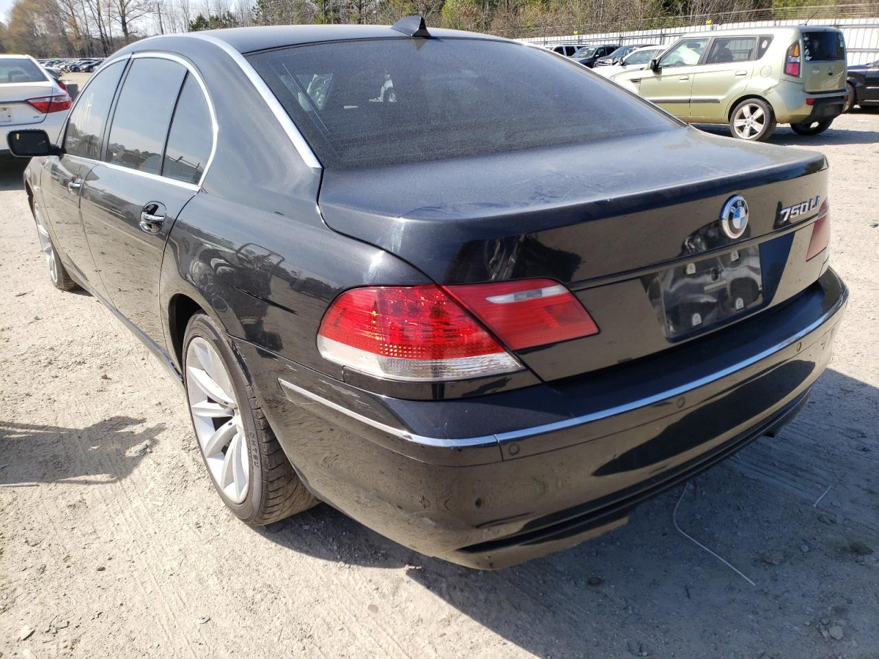 Photo 3 from auction – 2007 BMW 750 with VIN WBAHN83587DT71725