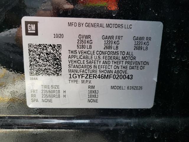 Photo 10 from auction – 2021 CADILLAC XT4 SPORT with VIN 1GYFZER46MF020043