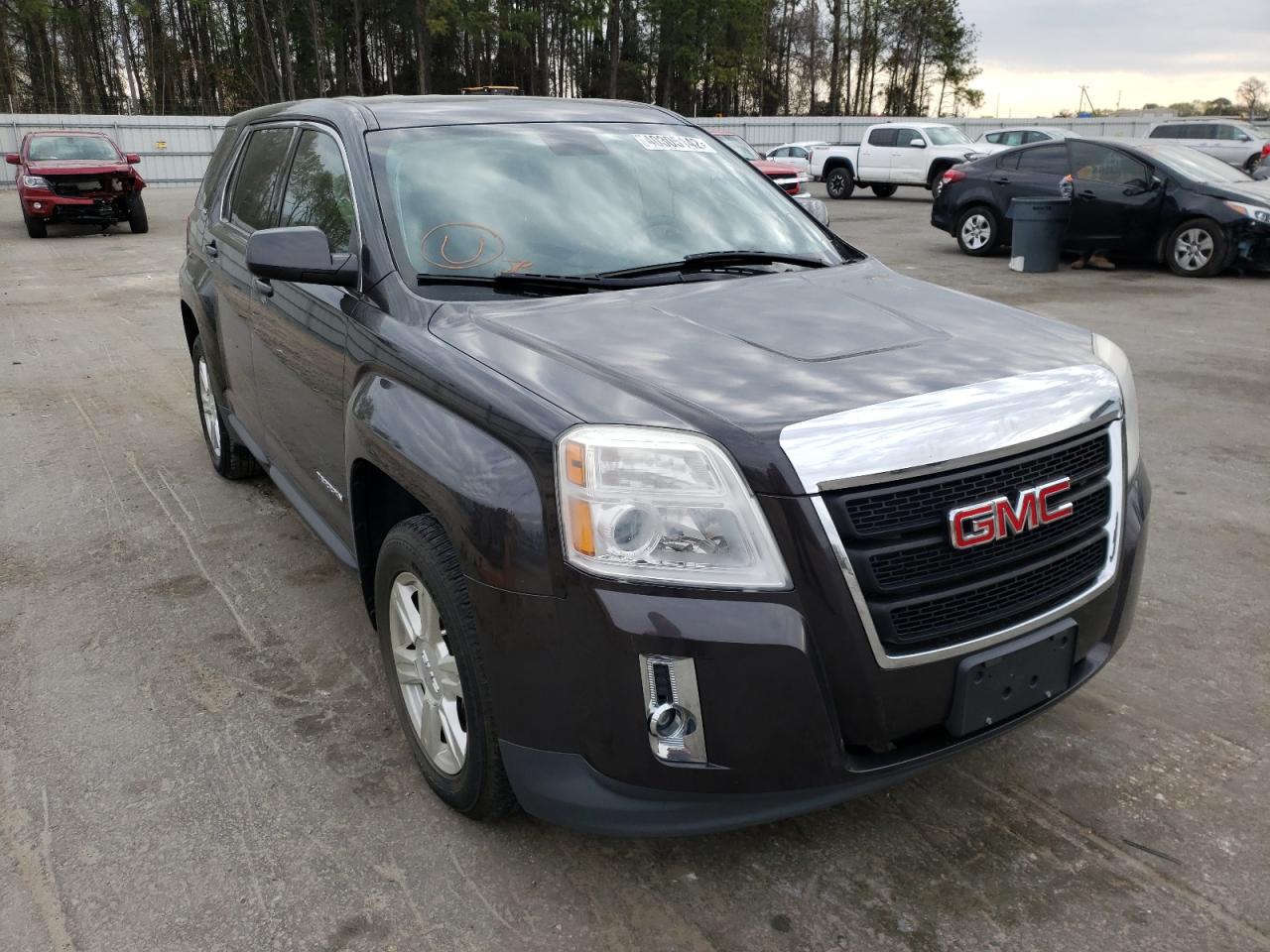 GMC TERRAIN SL 2014 with VIN 2GKALMEK7E6351178 - Photo from auction