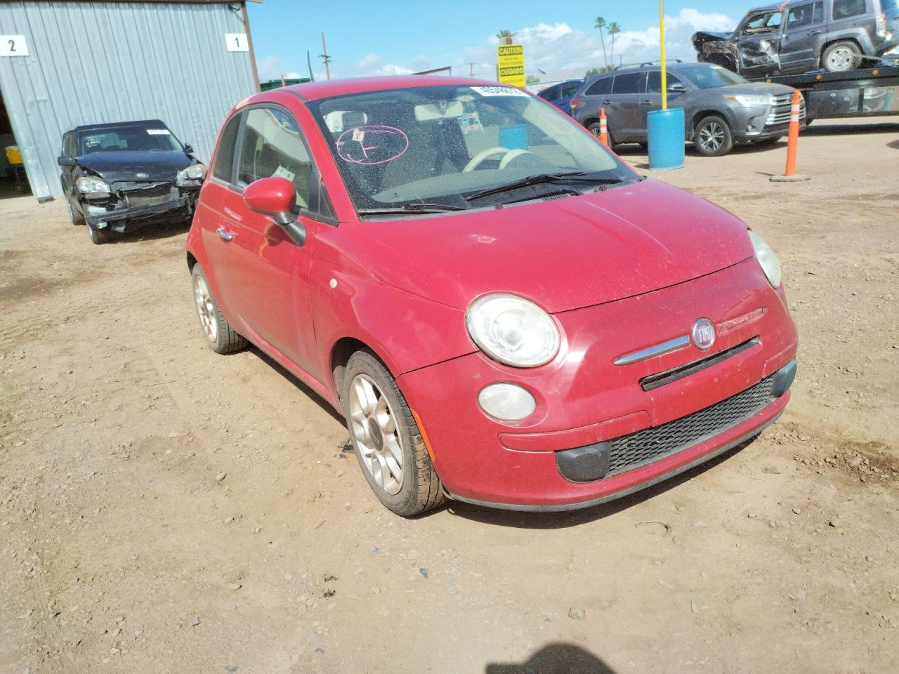 FIAT 500 POP 2012 with VIN 3C3CFFAR2CT131275 - Photo from auction