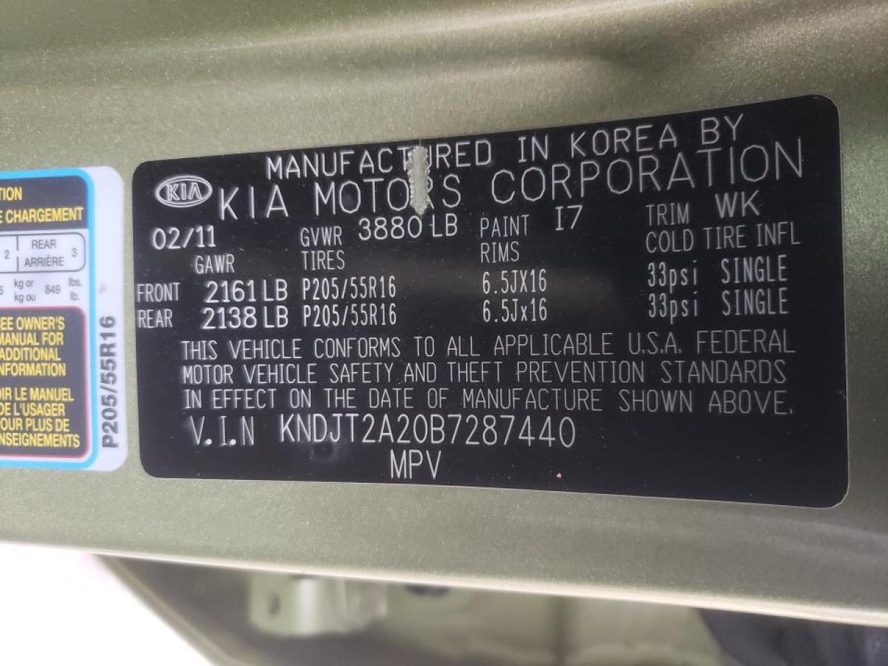 Photo 10 from auction – 2011 KIA SOUL with VIN KNDJT2A20B7287440