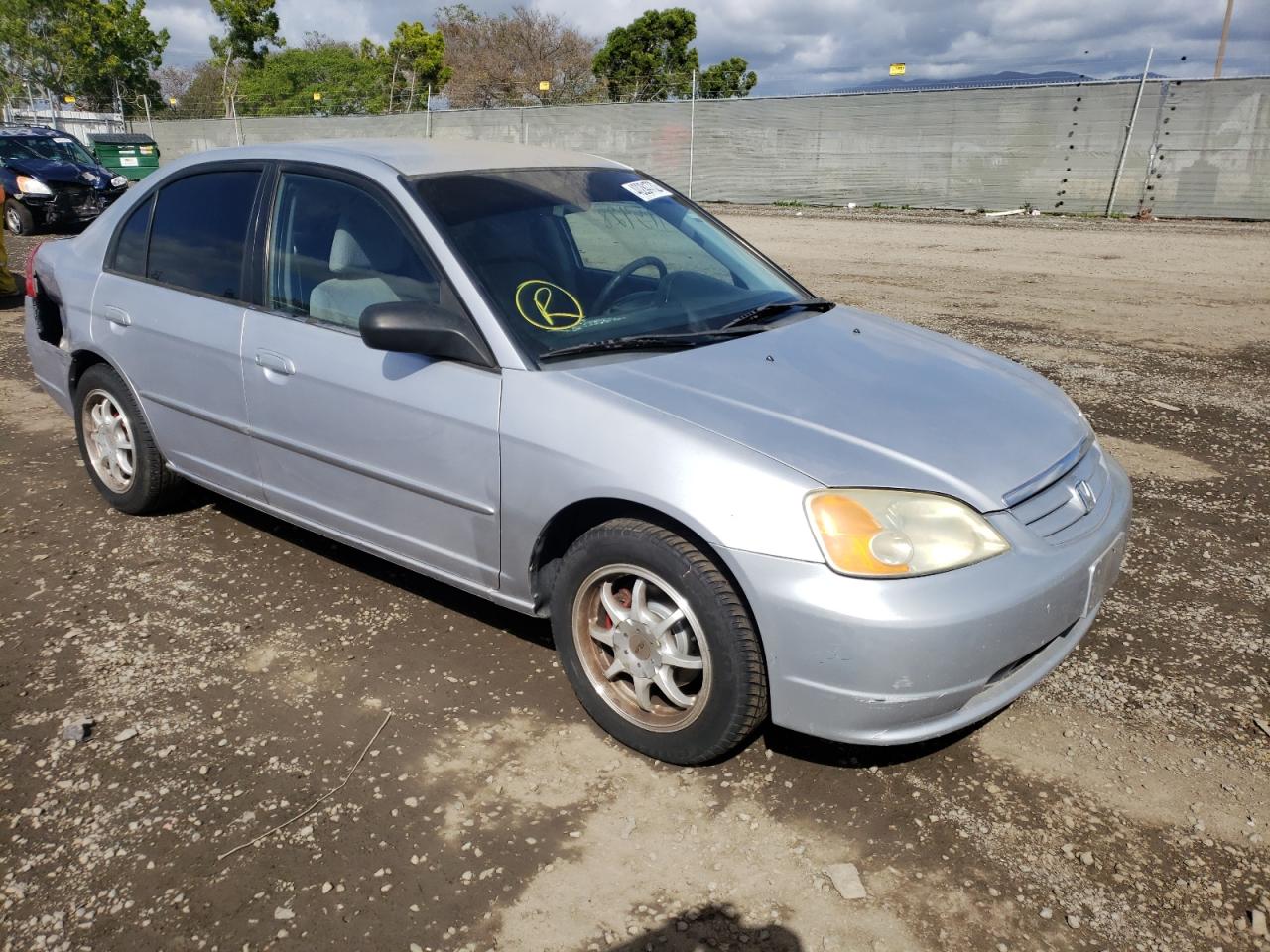 HONDA CIVIC 2002 with VIN 1HGES166X2L065975 - Photo from auction