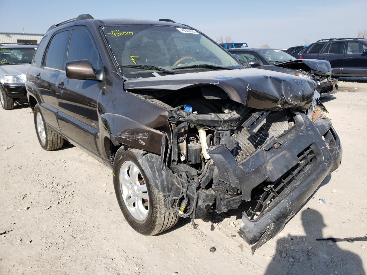 KIA SPORTAGE E 2007 with VIN KNDJE723577358587 - Photo from auction