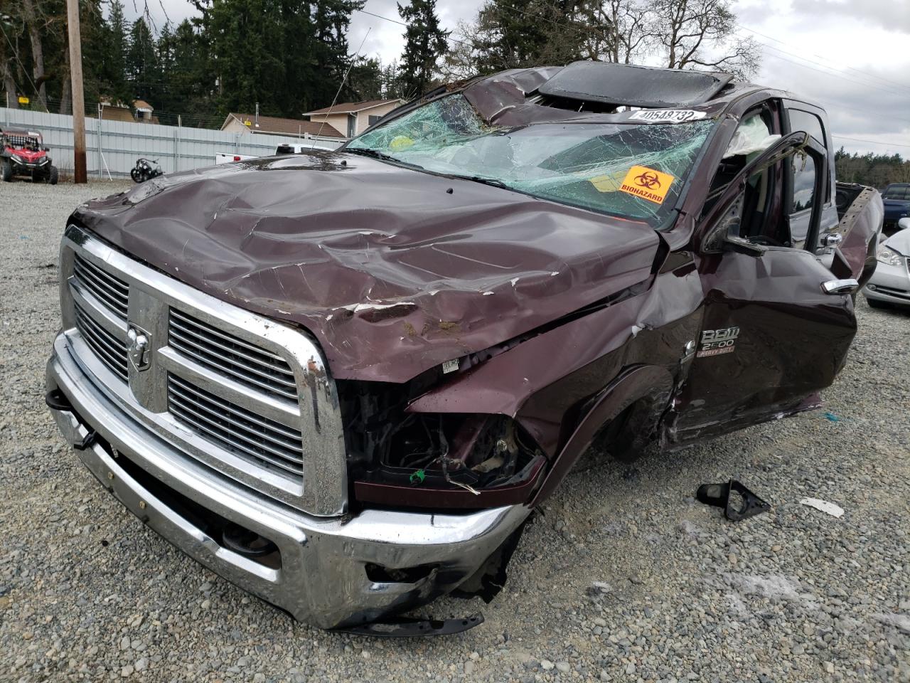 Фото 2 с аукциона – 2012 DODGE RAM 2500 L с VIN 3C6UD5FL3CG128700