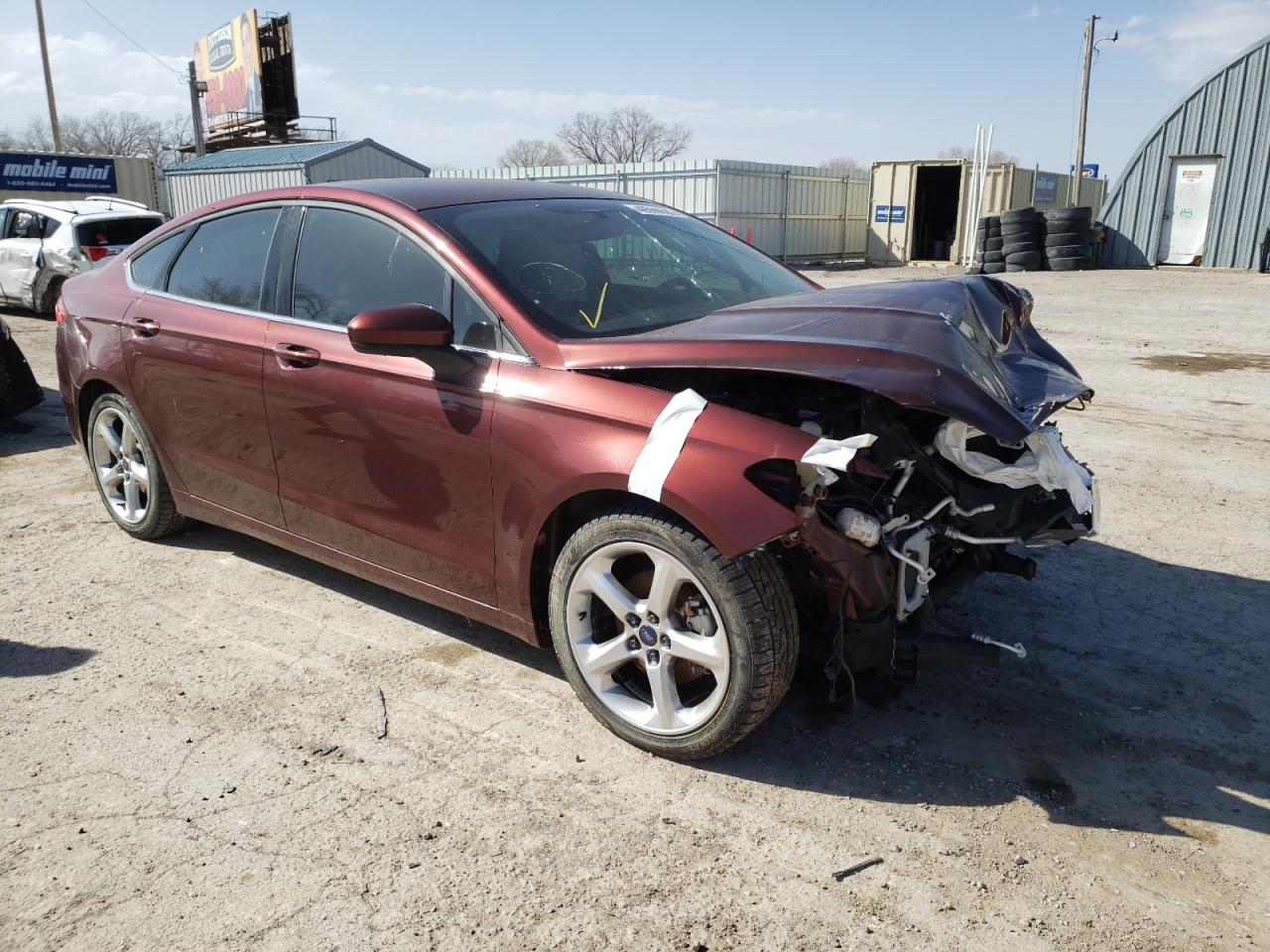 FORD FUSION S 2016 with VIN 3FA6P0G71GR366008 - Photo from auction
