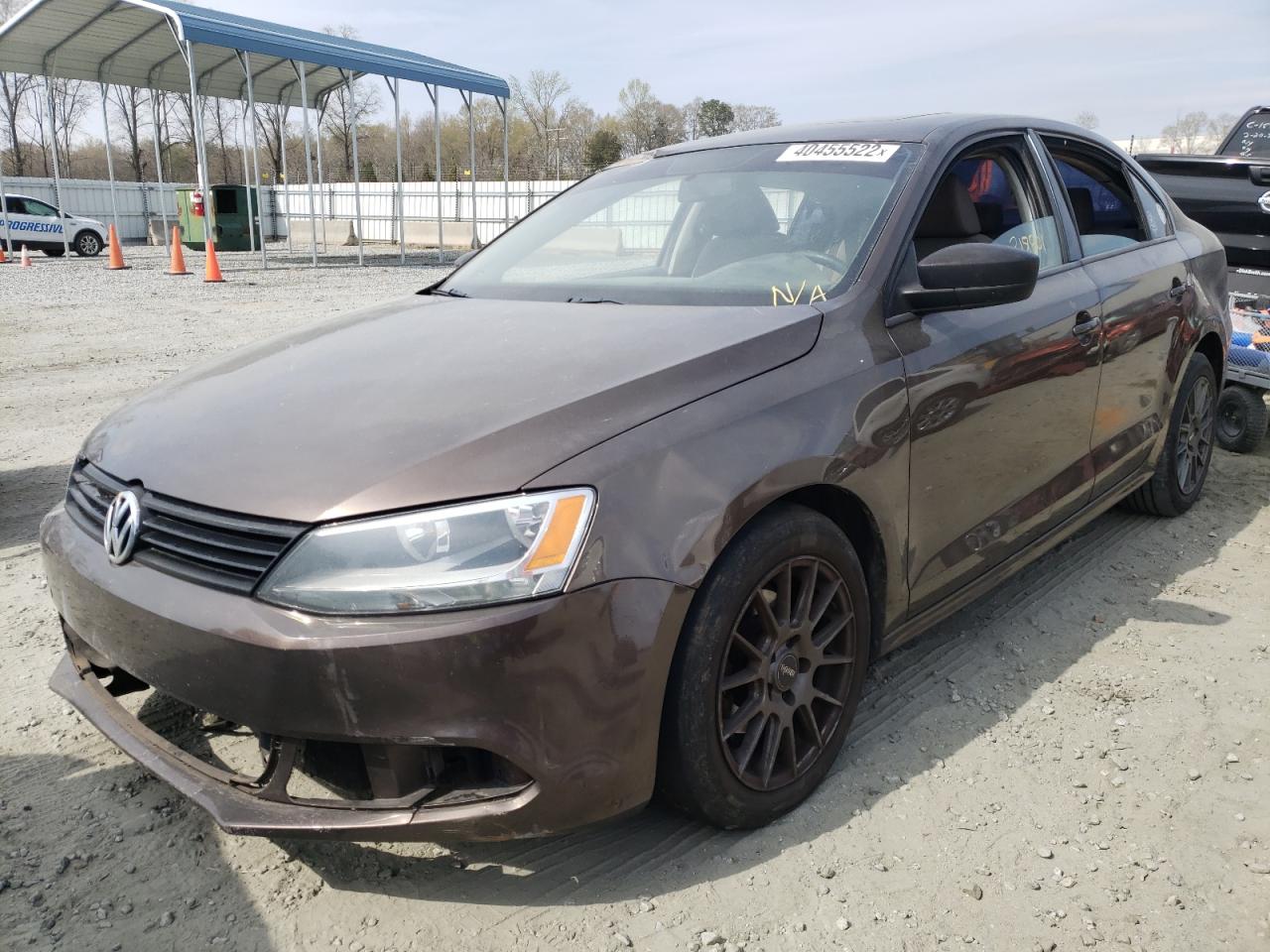 Photo 2 from auction – 2012 VOLKSWAGEN JETTA BASE with VIN 3VW2K7AJ1CM337133