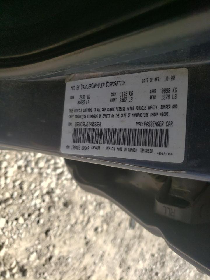Photo 10 from auction – 2001 DODGE INTREPID E with VIN 2B3HD56J51H556520