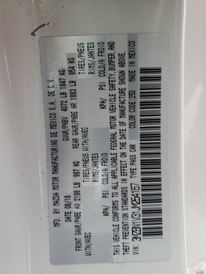Photo 10 from auction – 2018 MAZDA 3 TOURING with VIN 3MZBN1V31JM254167