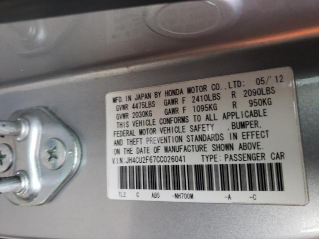 Photo 10 from auction – 2012 ACURA TSX TECH with VIN JH4CU2F67CC026041