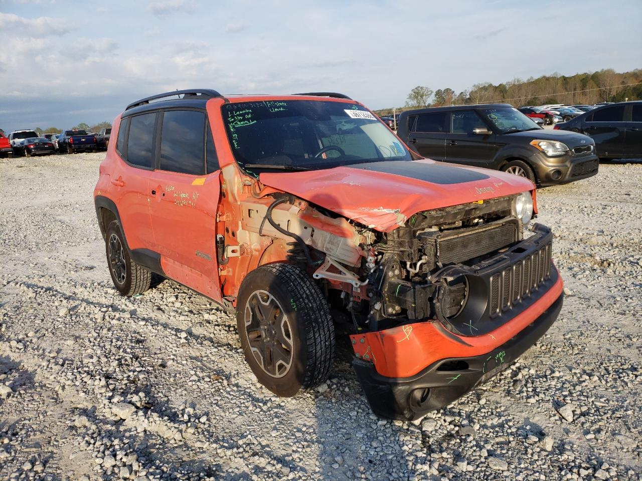 JEEP RENEGADE T 2017 with VIN ZACCJBCB2HPG10801 - Photo from auction