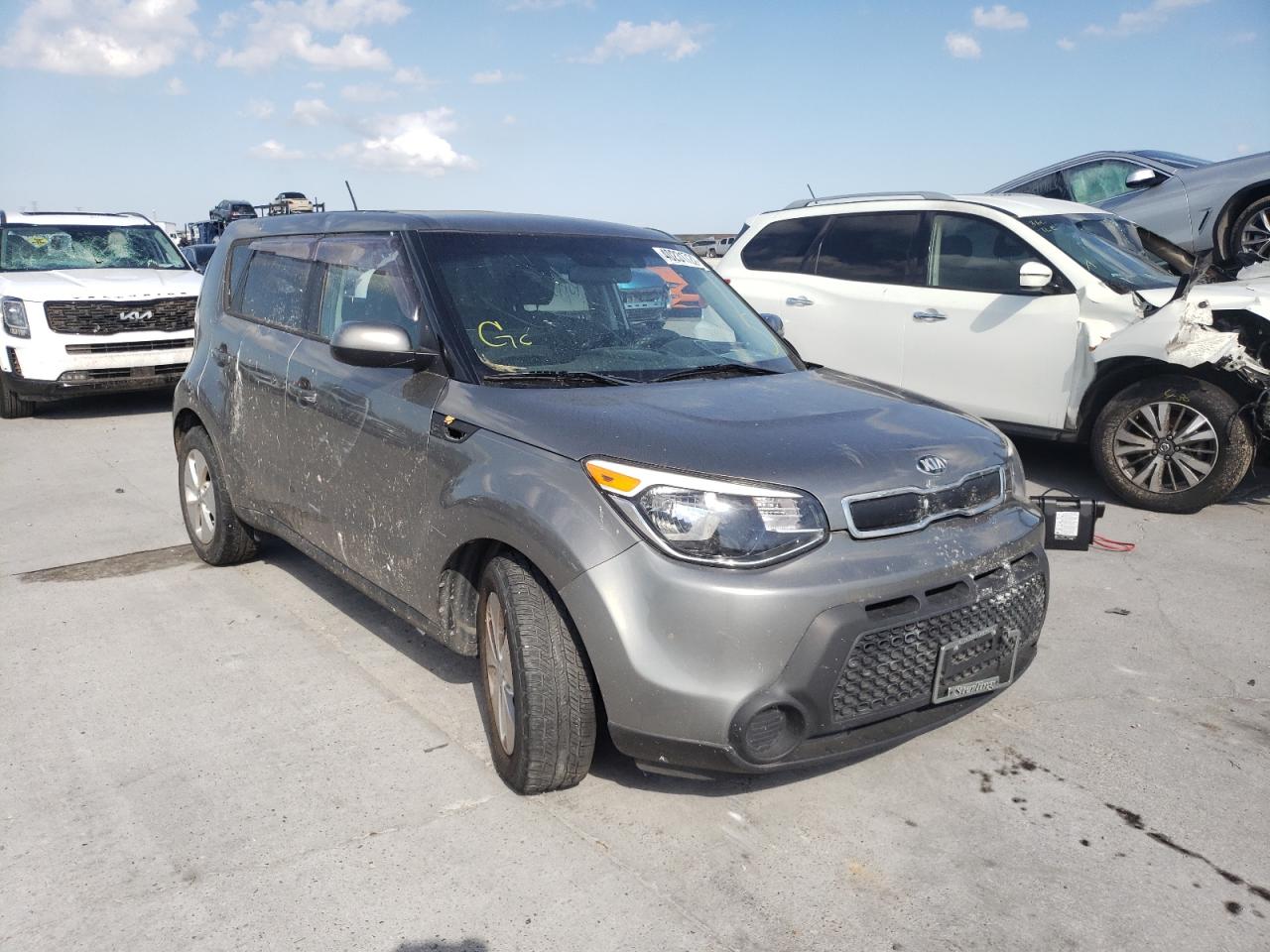 KIA SOUL 2014 with VIN KNDJN2A22E7062435 - Photo from auction