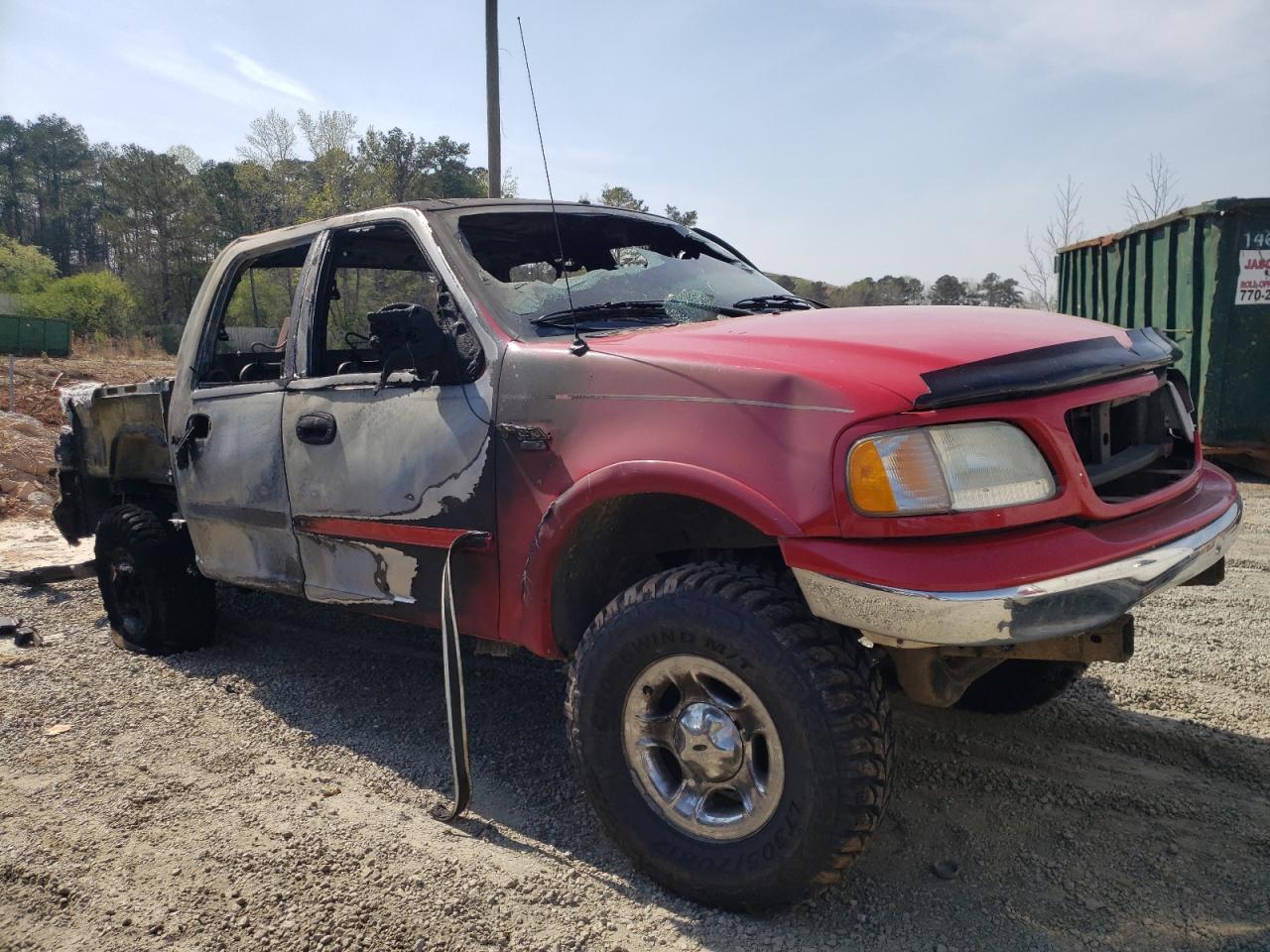 FORD F150 SUPER 2003 with VIN 1FTRW08L73KD13639 - Photo from auction