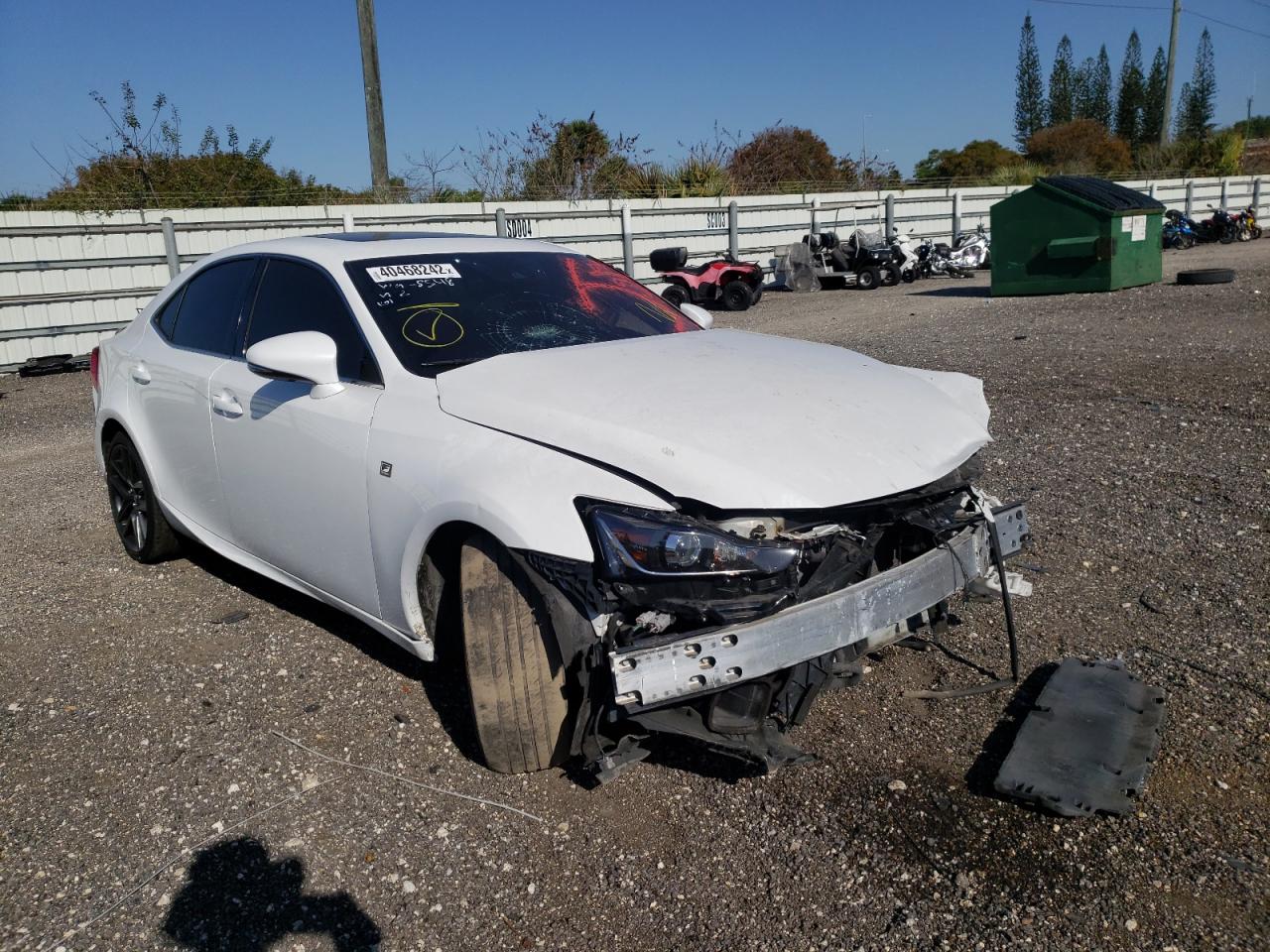 LEXUS IS 200T 2017 with VIN JTHBA1D20H5058548 - Photo from auction