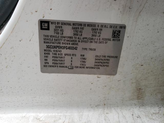 Photo 10 from auction – 2015 CHEVROLET SILVERADO with VIN 3GCUKPEH3FG460342