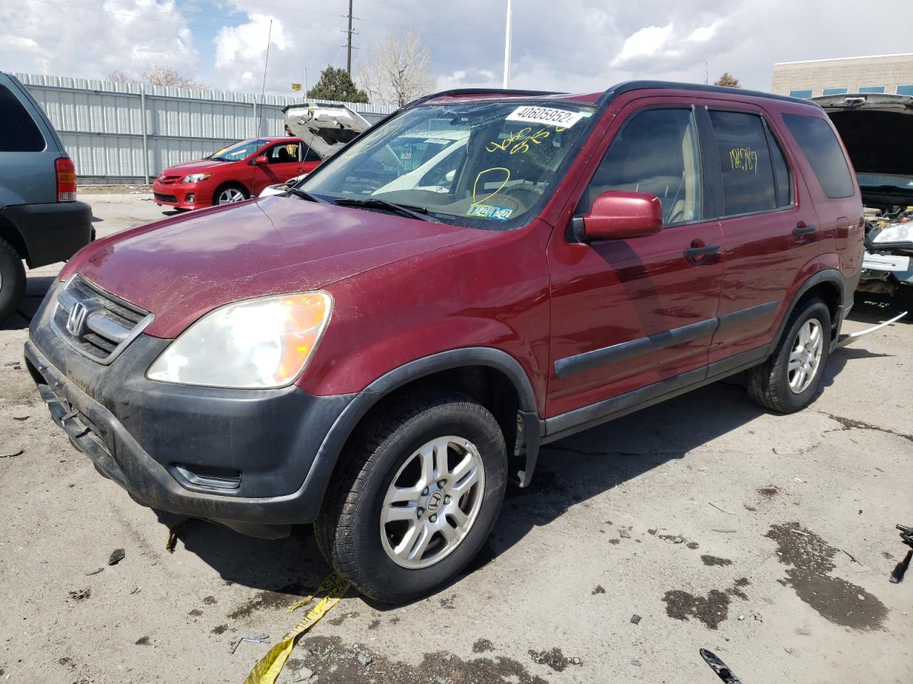 Photo 2 from auction – 2004 HONDA CR-V EX with VIN JHLRD78834C018191