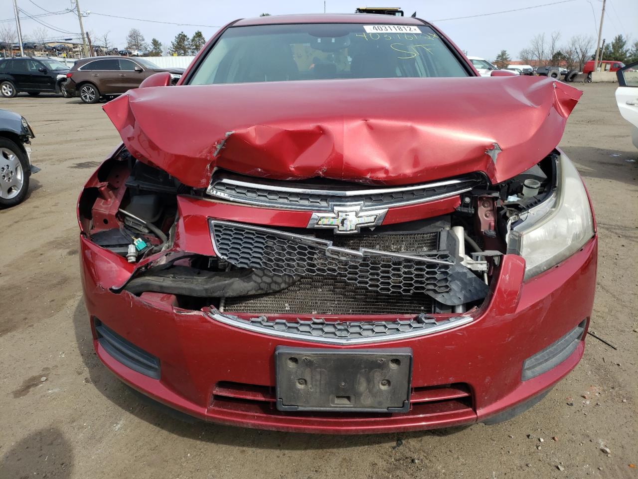 Photo 9 from auction – 2011 CHEVROLET CRUZE LT with VIN 1G1PG5S99B7251847