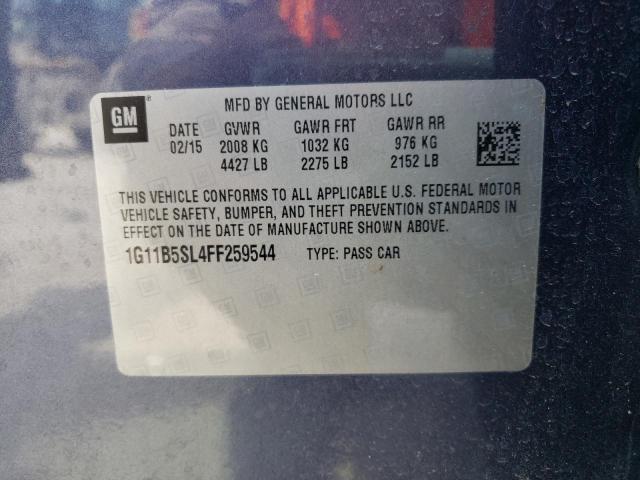 Photo 10 from auction – 2015 CHEVROLET MALIBU LS with VIN 1G11B5SL4FF259544