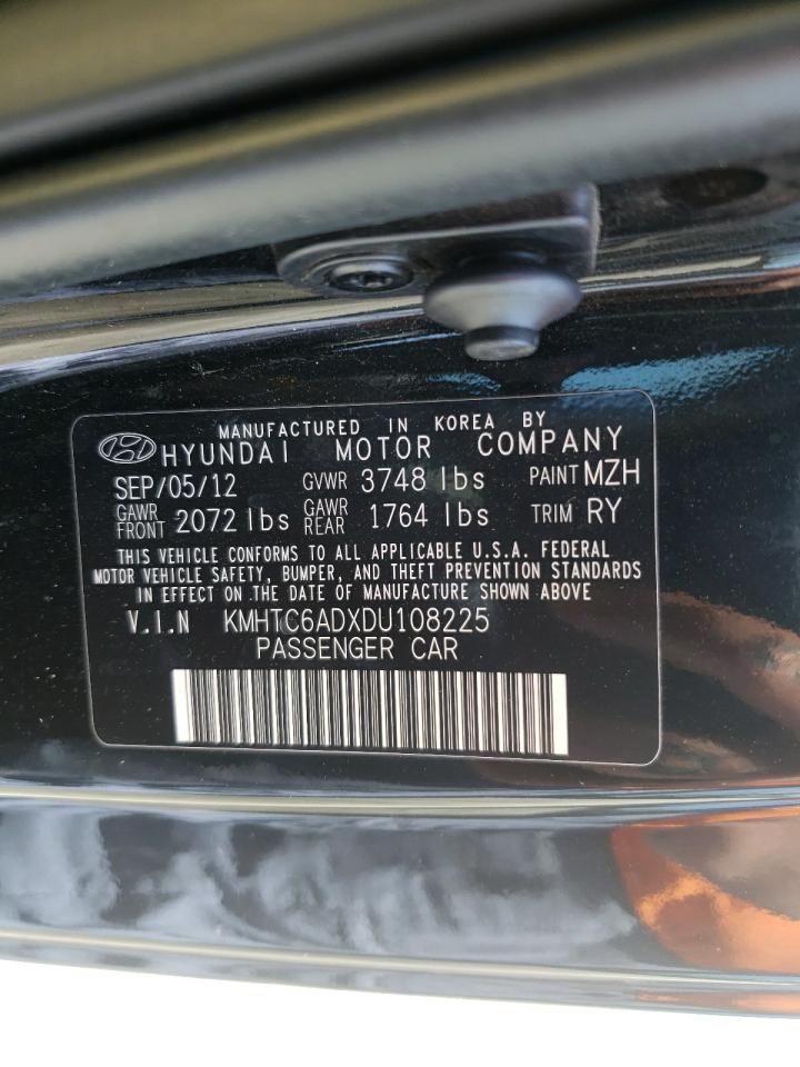 Photo 10 from auction – 2013 HYUNDAI VELOSTER with VIN KMHTC6ADXDU108225