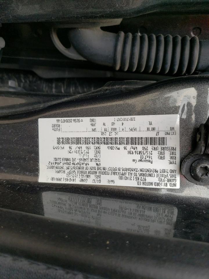 Photo 10 from auction – 2017 FORD FOCUS SE with VIN 1FADP3F20HL264312
