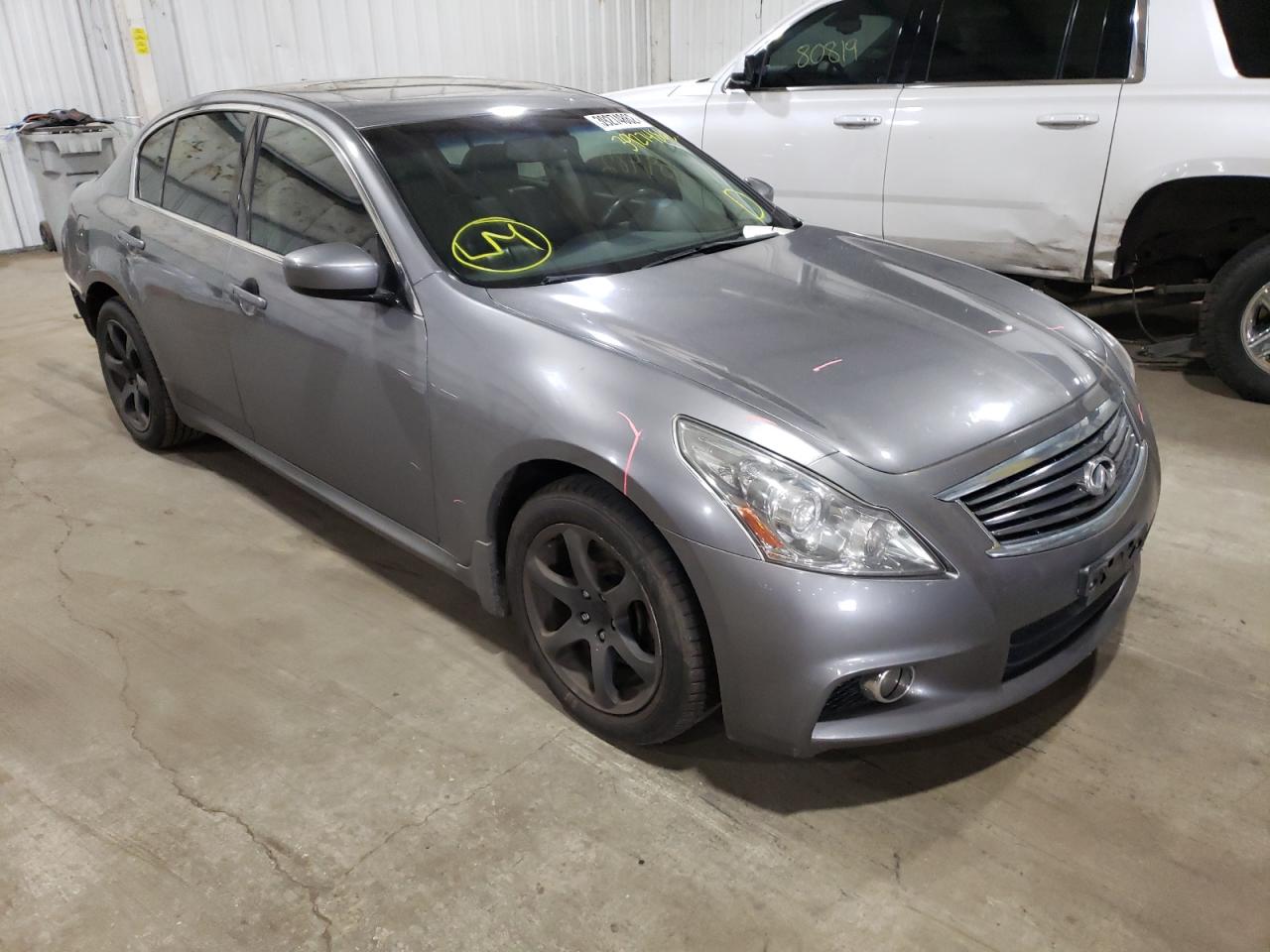 INFINITI G37 2012 with VIN JN1CV6AR1CM675645 - Photo from auction