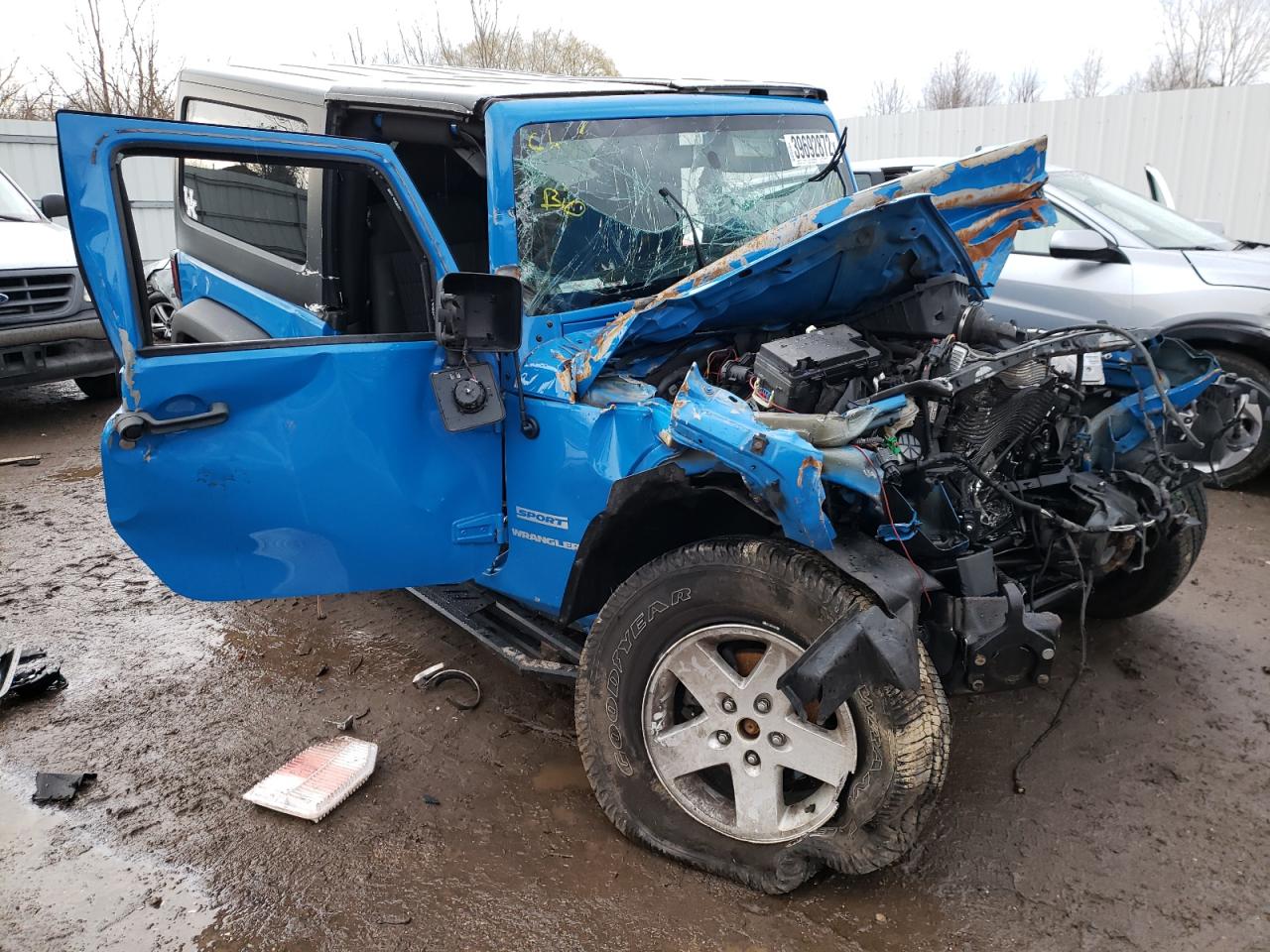 JEEP WRANGLER S 2012 with VIN 1C4AJWAG8CL112404 - Photo from auction