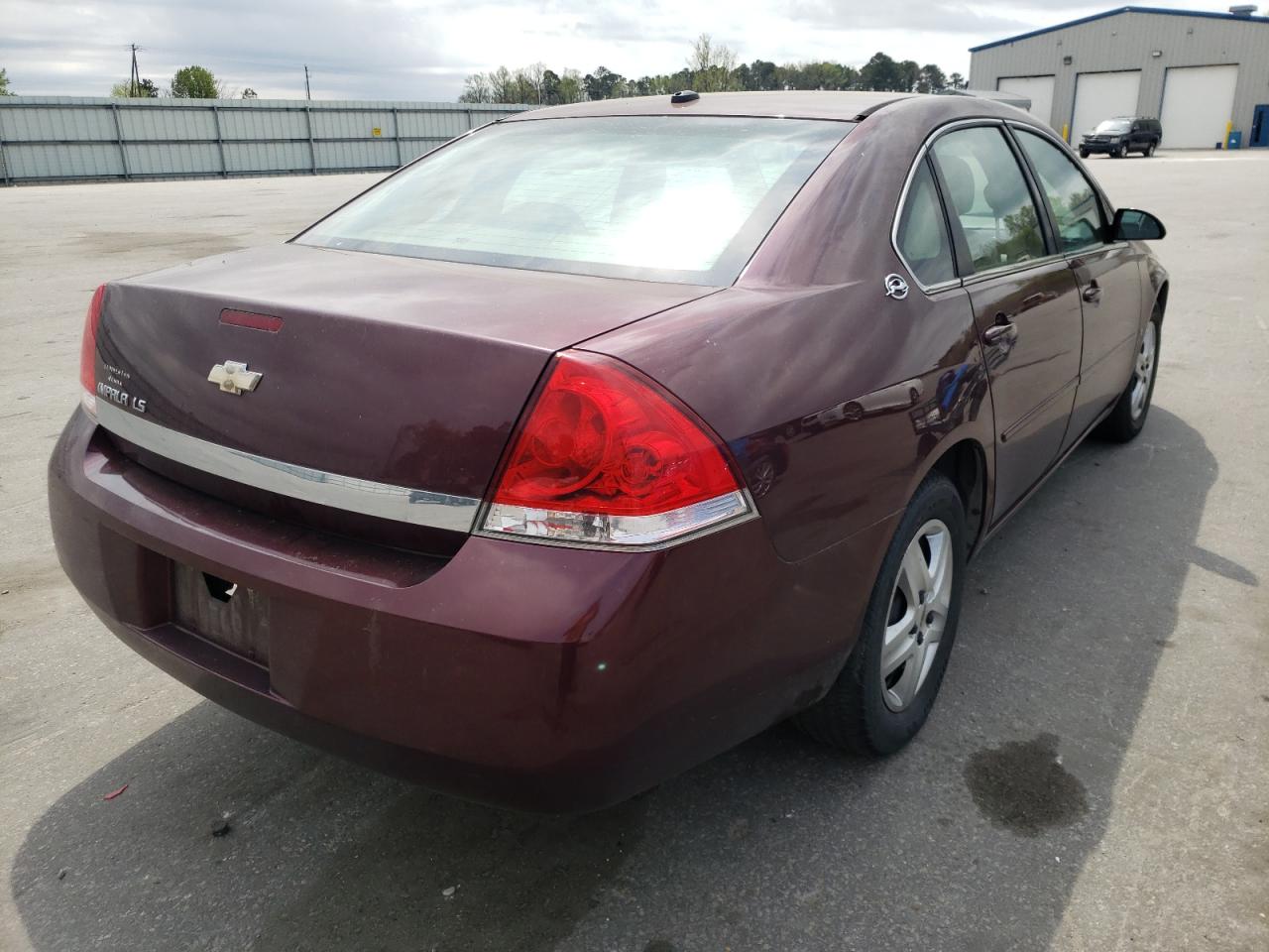 Photo 4 from auction – 2007 CHEVROLET IMPALA LS with VIN 2G1WB58N879258048