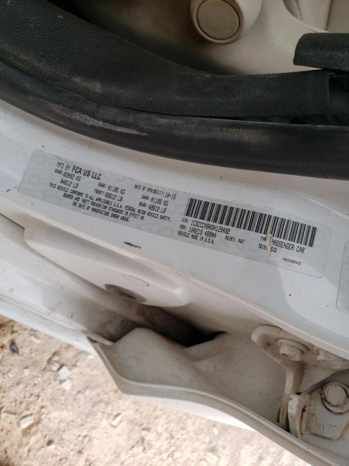 Photo 10 from auction – 2016 CHRYSLER 200 LIMITE with VIN 1C3CCCAB0GN129492