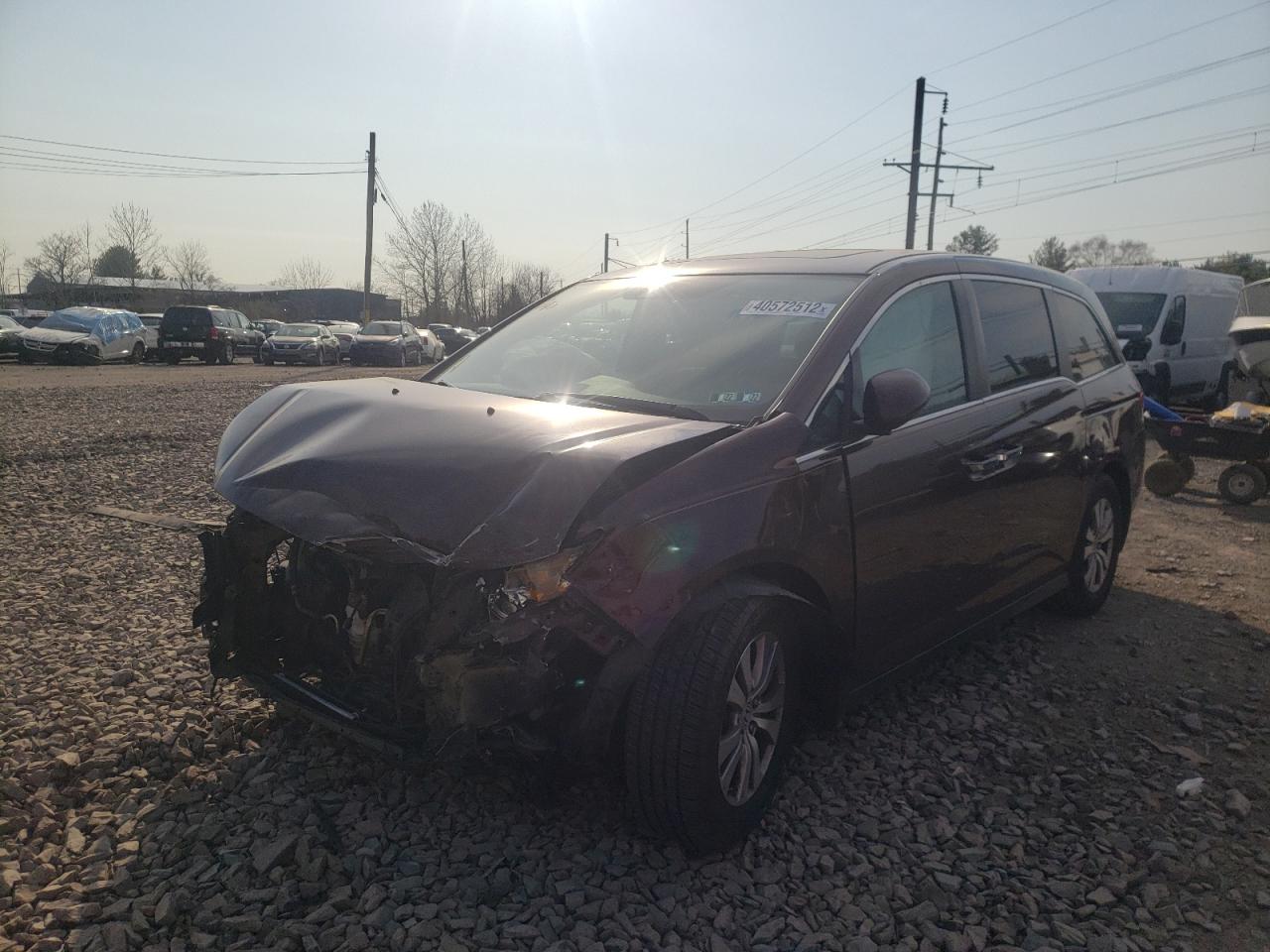 Photo 2 from auction – 2014 HONDA ODYSSEY EX with VIN 5FNRL5H62EB050573