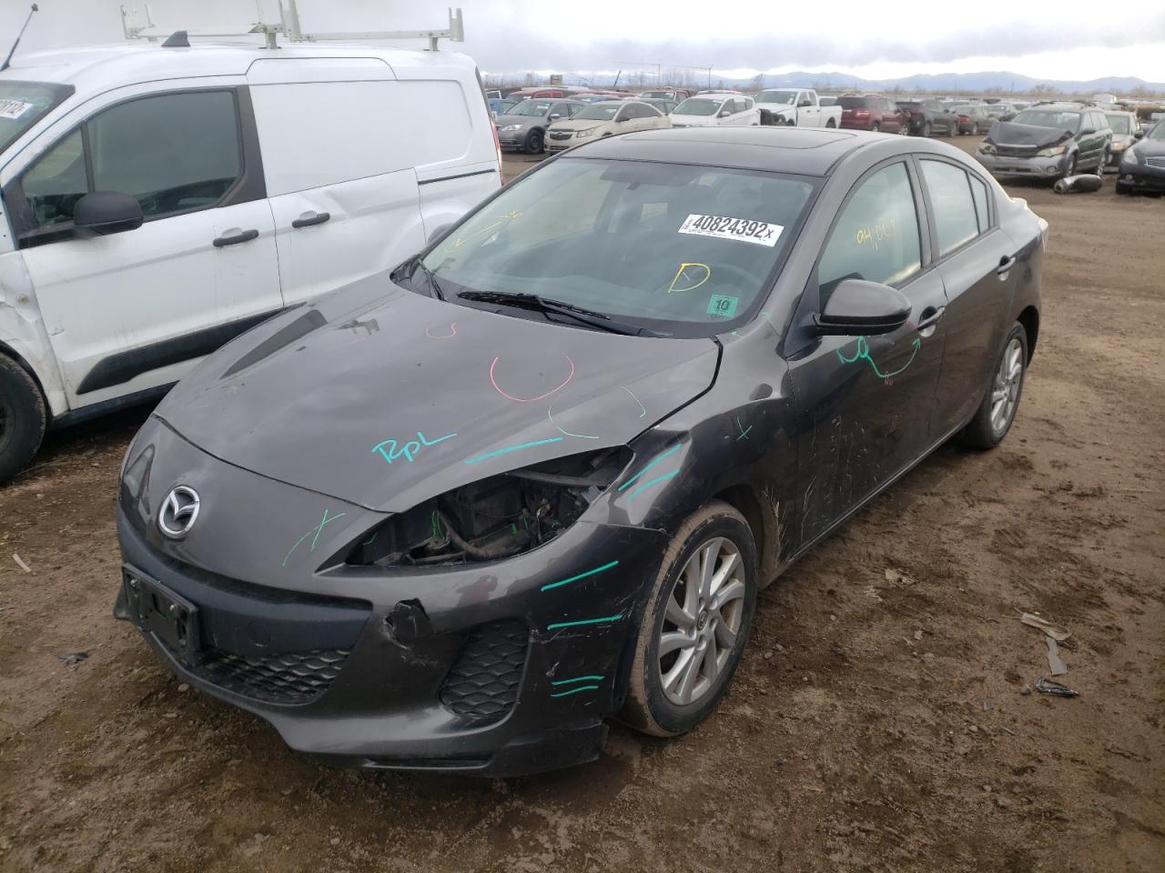 Photo 2 from auction – 2013 MAZDA 3 I with VIN JM1BL1V88D1713071