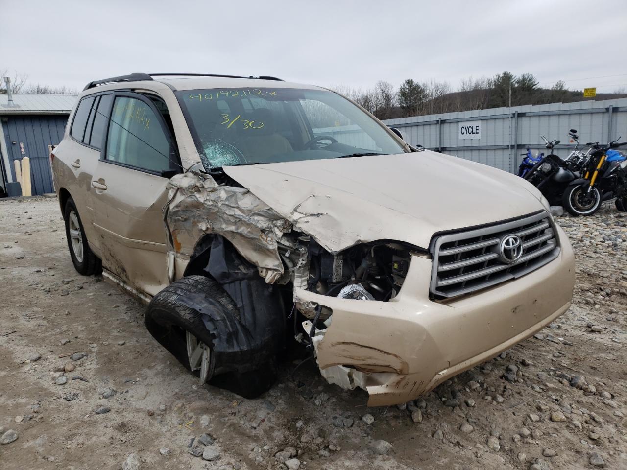Photo 1 from auction – 2010 TOYOTA HIGHLANDER with VIN 5TDBK3EH8AS023611