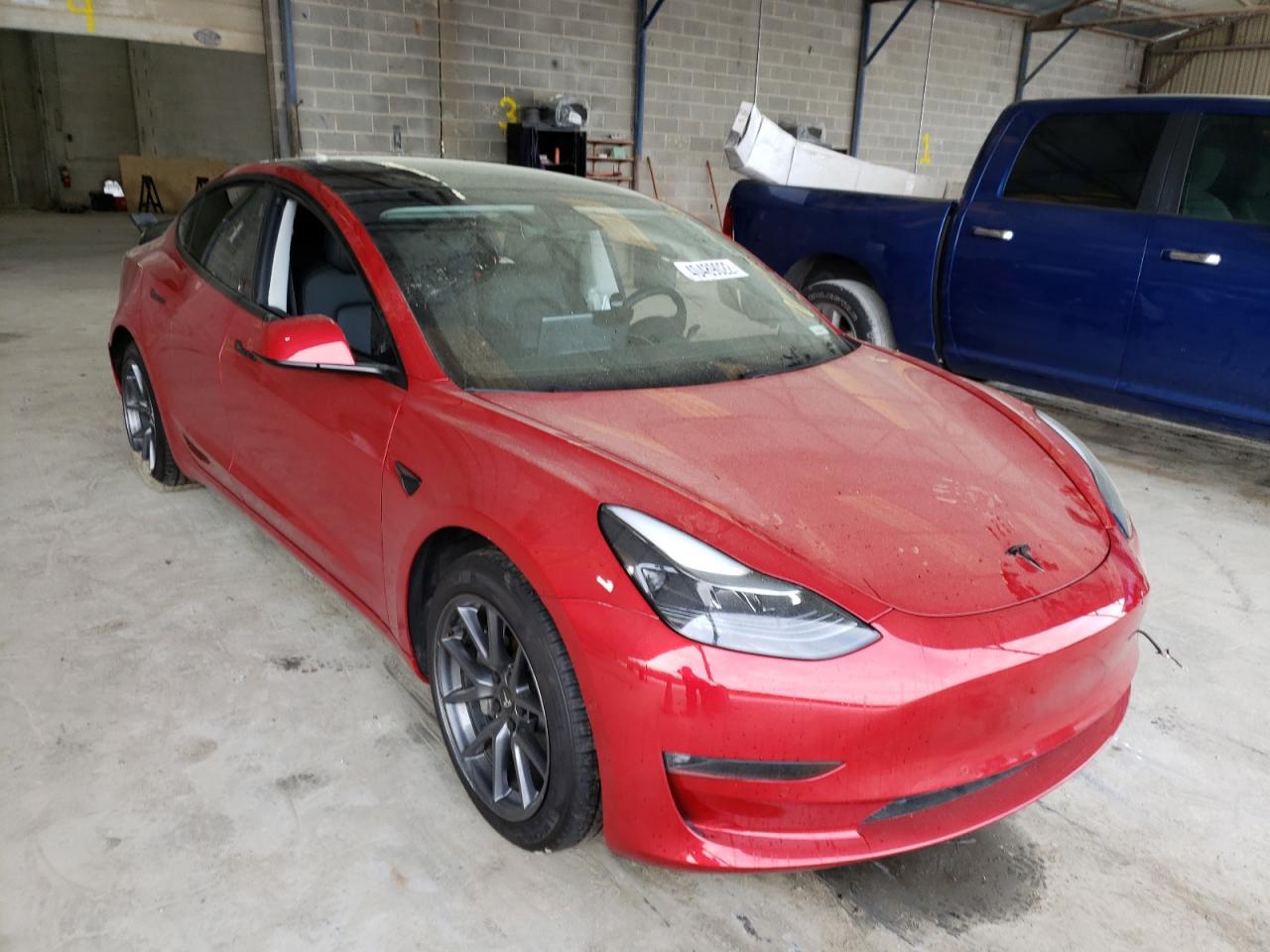 TESLA MODEL 3 2021 with VIN 5YJ3E1EB1MF906552 - Photo from auction