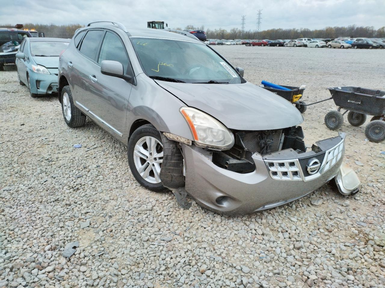 NISSAN ROGUE S 2013 with VIN JN8AS5MT5DW507340 - Photo from auction