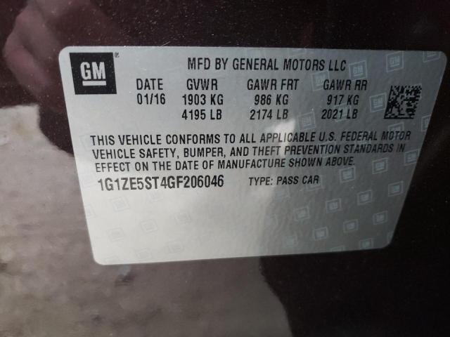 Photo 10 from auction – 2016 CHEVROLET MALIBU LT with VIN 1G1ZE5ST4GF206046