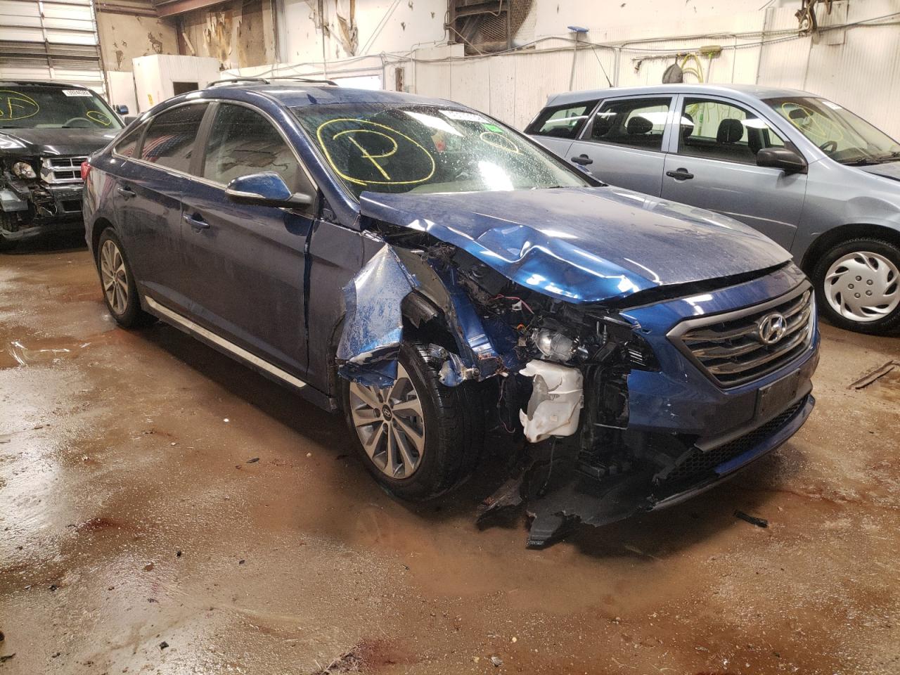 HYUNDAI SONATA SPO 2015 with VIN 5NPE34AF5FH096582 - Photo from auction