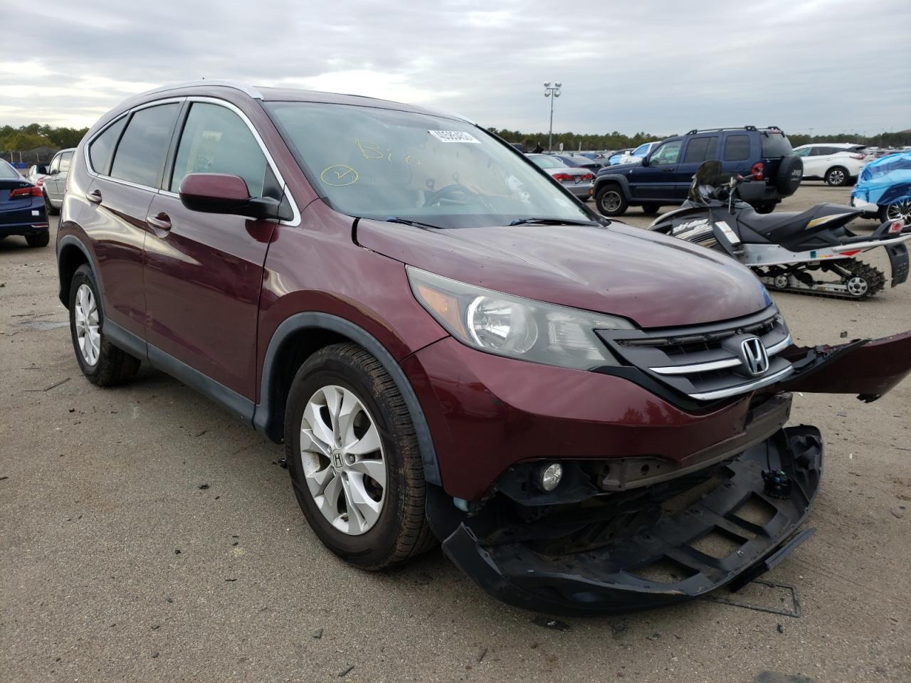 HONDA CR-V EXL 2013 with VIN 5J6RM4H73DL052385 - Photo from auction