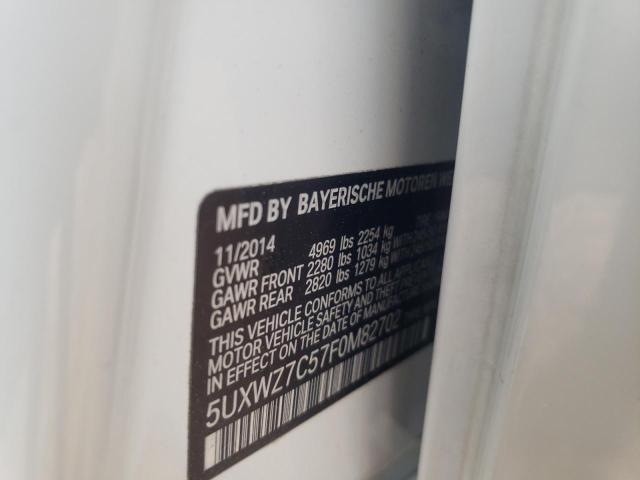 Photo 10 from auction – 2015 BMW X3 SDRIVE2 with VIN 5UXWZ7C57F0M82702