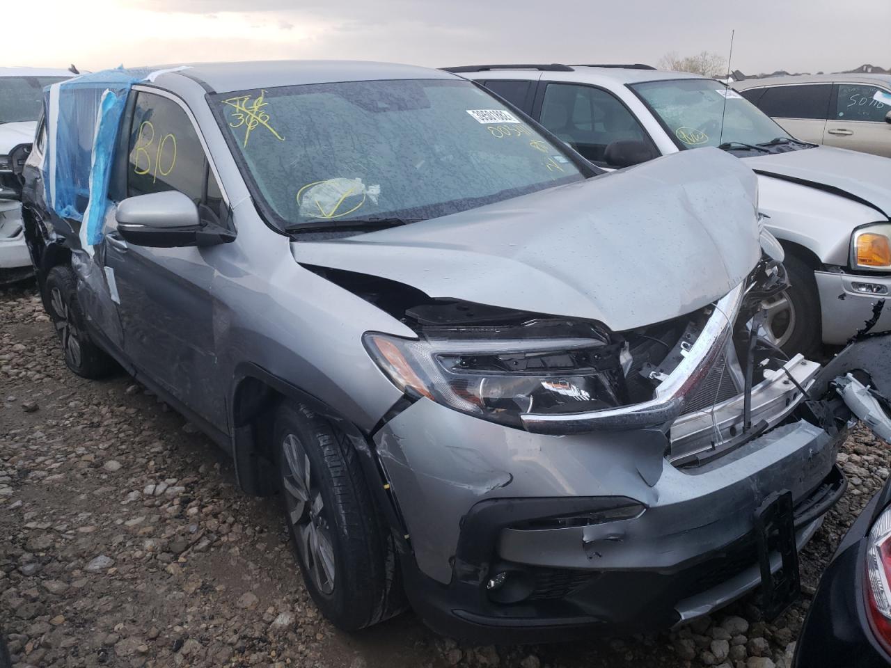 Photo 1 from auction – 2021 HONDA PILOT EX with VIN 5FNYF5H36MB003411