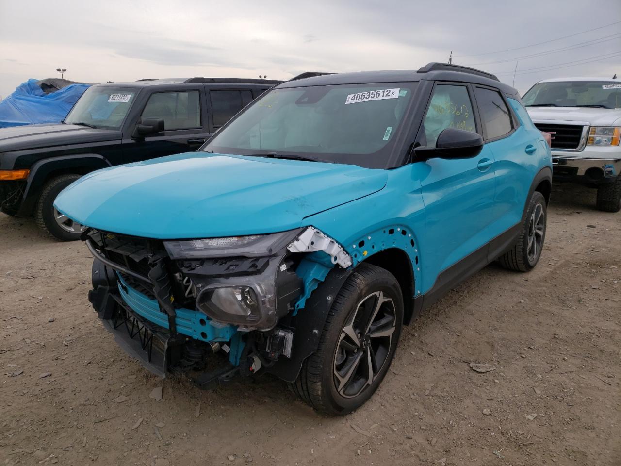 Photo 2 from auction – 2021 CHEVROLET TRAILBLAZE with VIN KL79MTSL1MB111801