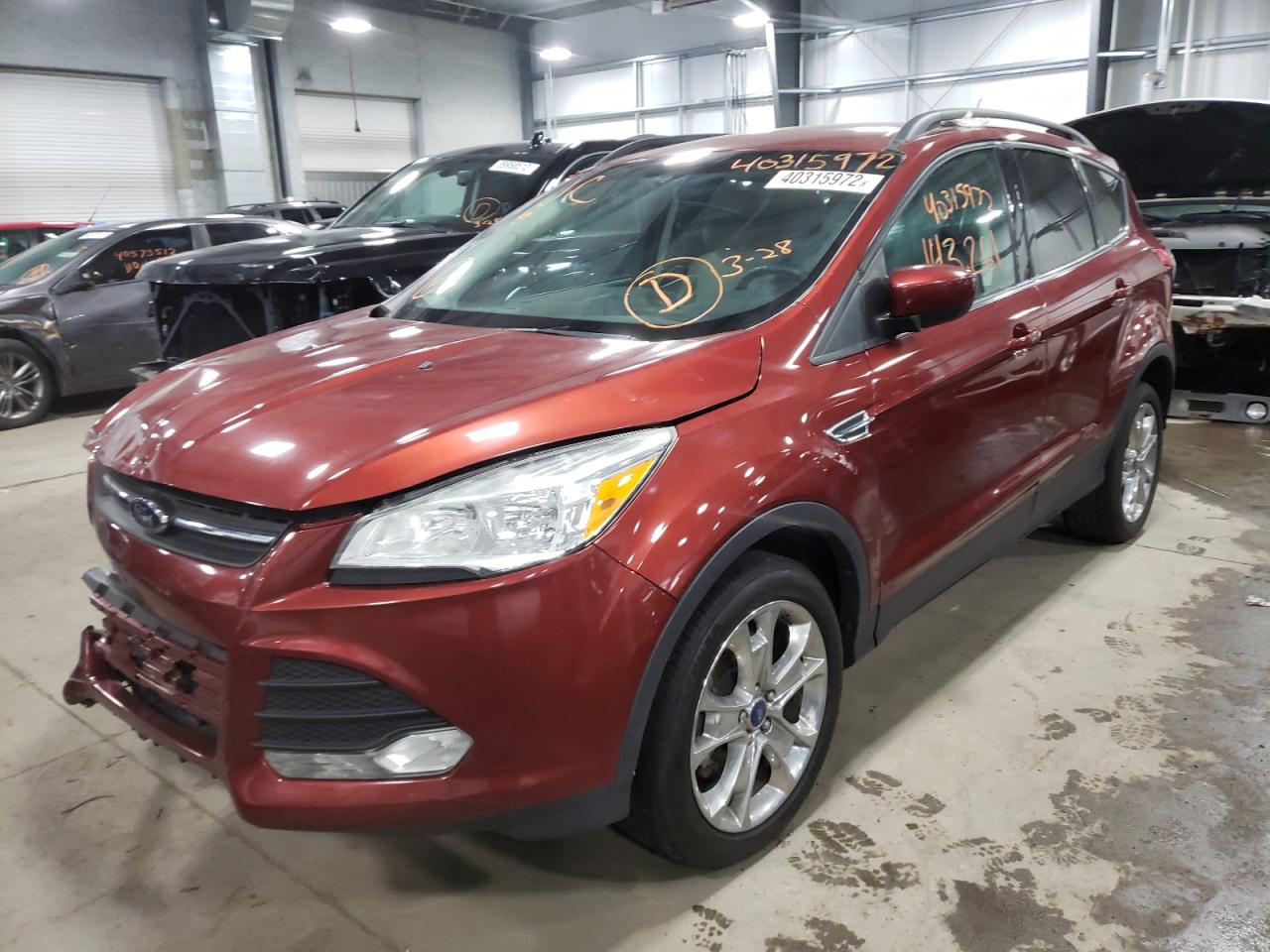 Photo 2 from auction – 2014 FORD ESCAPE SE with VIN 1FMCU9G92EUB08660
