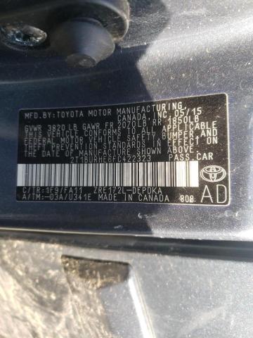 Photo 10 from auction – 2015 TOYOTA COROLLA L with VIN 2T1BURHE6FC422323