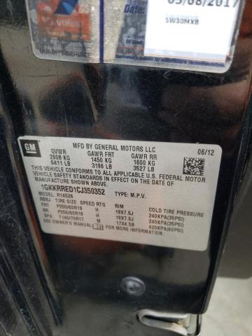 Photo 10 from auction – 2012 GMC ACADIA SLT with VIN 1GKKRRED1CJ350352
