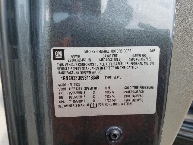 Photo 10 from auction – 2009 CHEVROLET TRAVERSE L with VIN 1GNEV23D09S118348