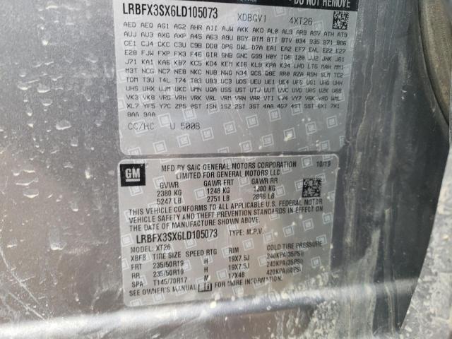 Photo 10 from auction – 2020 BUICK ENVISION P with VIN LRBFX3SX6LD105073
