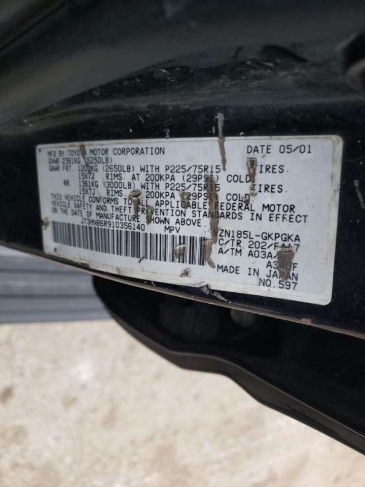 Photo 10 from auction – 2001 TOYOTA 4RUNNER SR with VIN JT3HN86R910356140