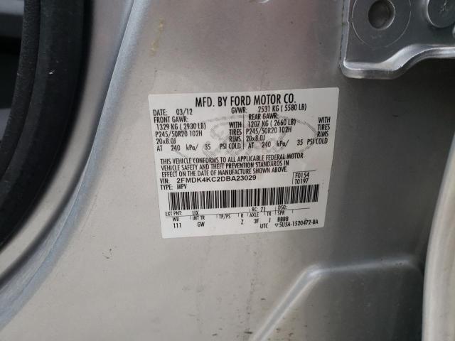 Photo 10 from auction – 2013 FORD EDGE LIMIT with VIN 2FMDK4KC2DBA23029