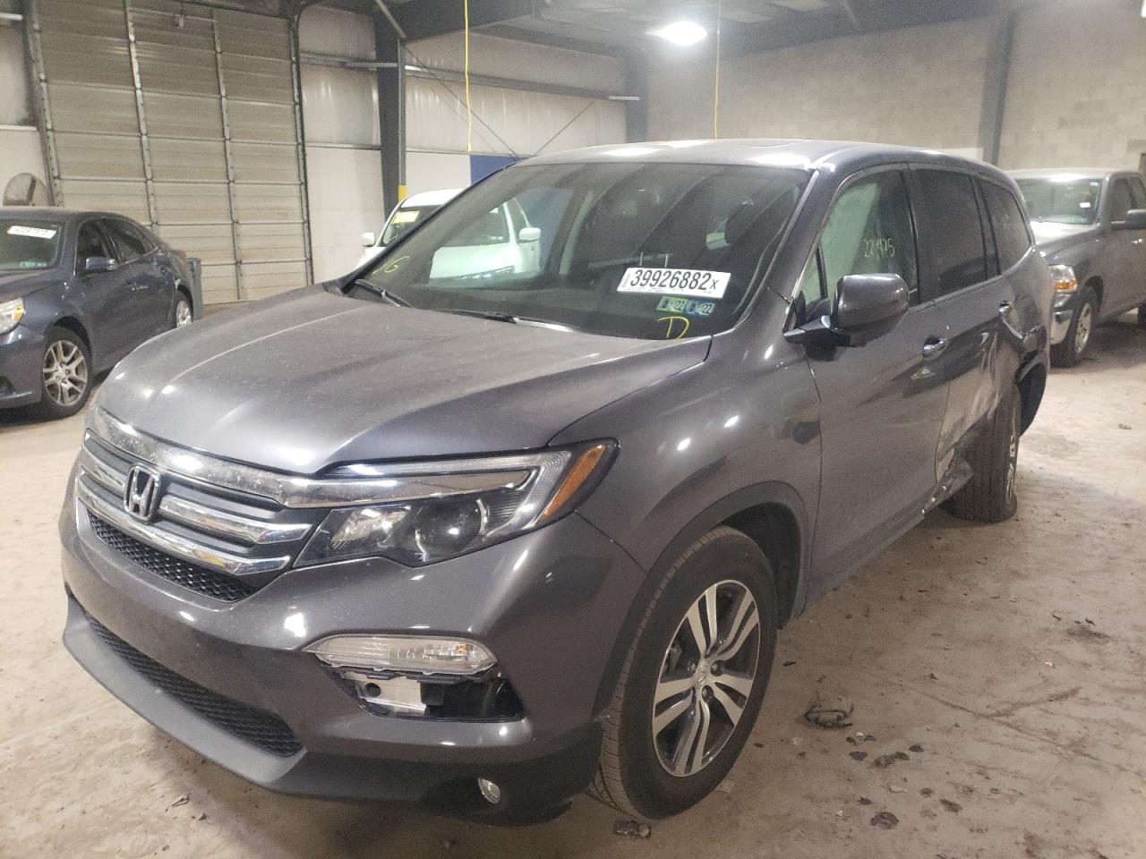 Photo 2 from auction – 2016 HONDA PILOT EXL with VIN 5FNYF6H5XGB108044