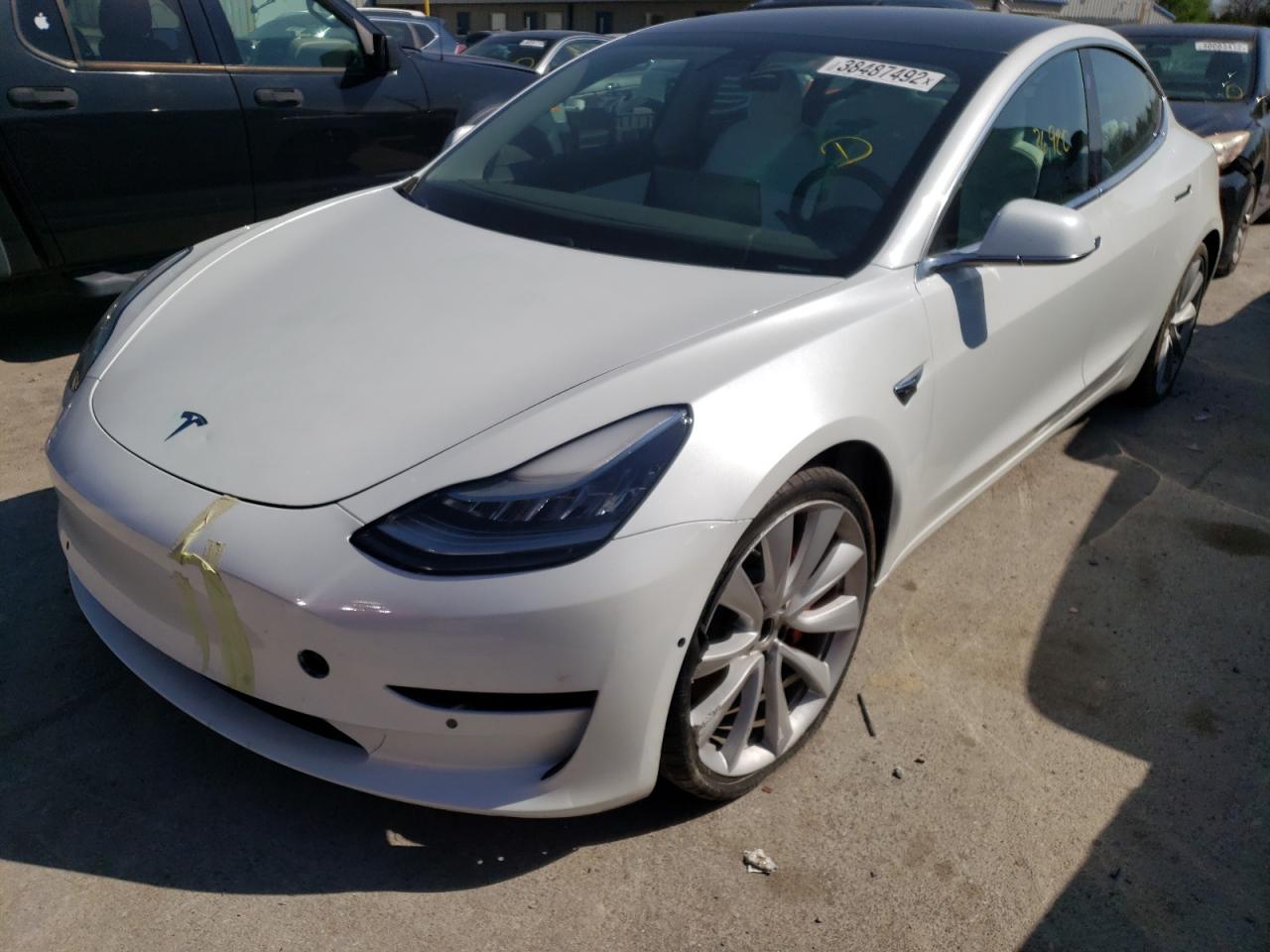 Photo 2 from auction – 2019 TESLA MODEL 3 with VIN 5YJ3E1EB4KF487349