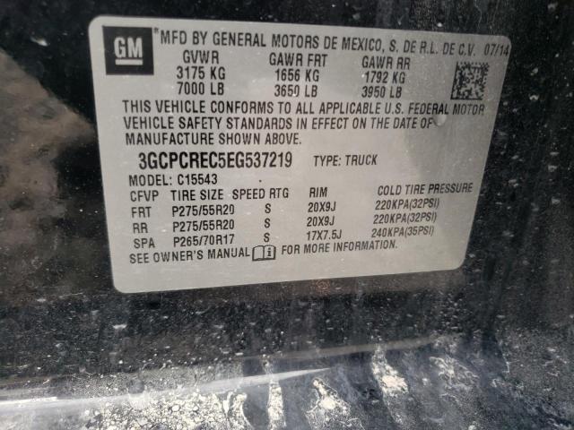 Photo 10 from auction – 2014 CHEVROLET SILVERADO with VIN 3GCPCREC5EG537219