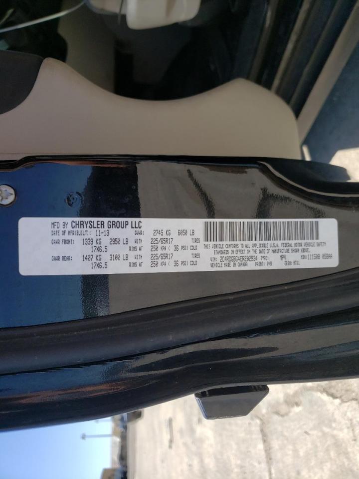 Photo 10 from auction – 2014 DODGE GRAND CARA with VIN 2C4RDGBG4ER202934