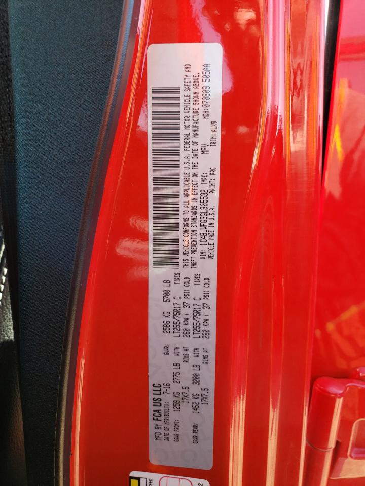 Photo 10 from auction – 2016 JEEP WRANGLER U with VIN 1C4BJWFG3GL305532
